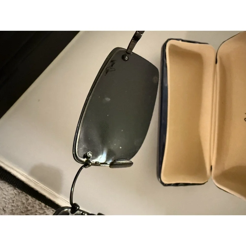 MAUI JIM Sunglasses MJ-352-02 Pali Black Flexon Polarized Half Rim Case Unisex